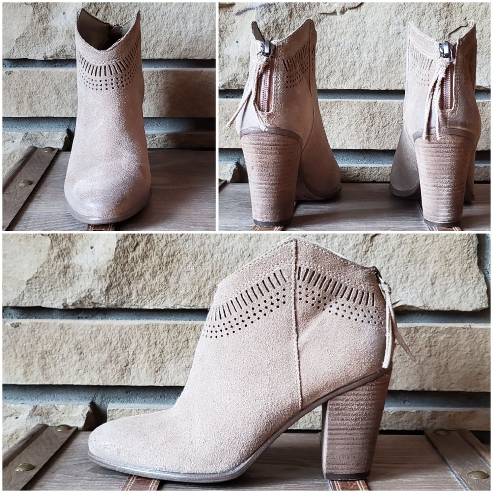 🥀VINCE CAMUTO Fetter Suede Boho Western Boots 7.5